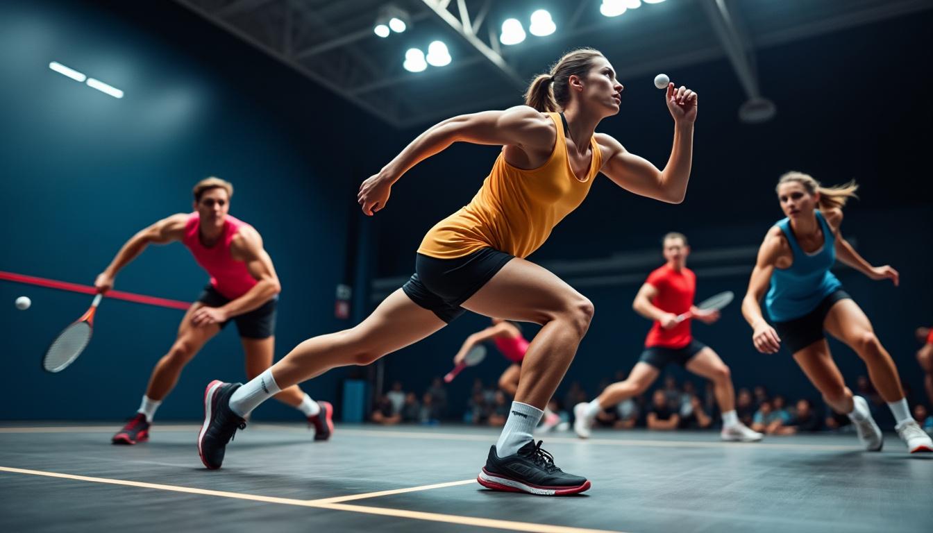 découvrez quels muscles sont sollicités pendant la pratique du squash, un sport complet qui fait travailler le haut et le bas du corps, améliore l'endurance et développe la coordination.