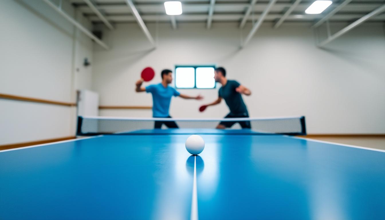 pourquoi les tables de ping pong sont elles bleues 1 découvrez pourquoi les tables de ping pong sont bleues, les raisons pratiques et esthétiques qui expliquent ce choix de couleur dans le sport.