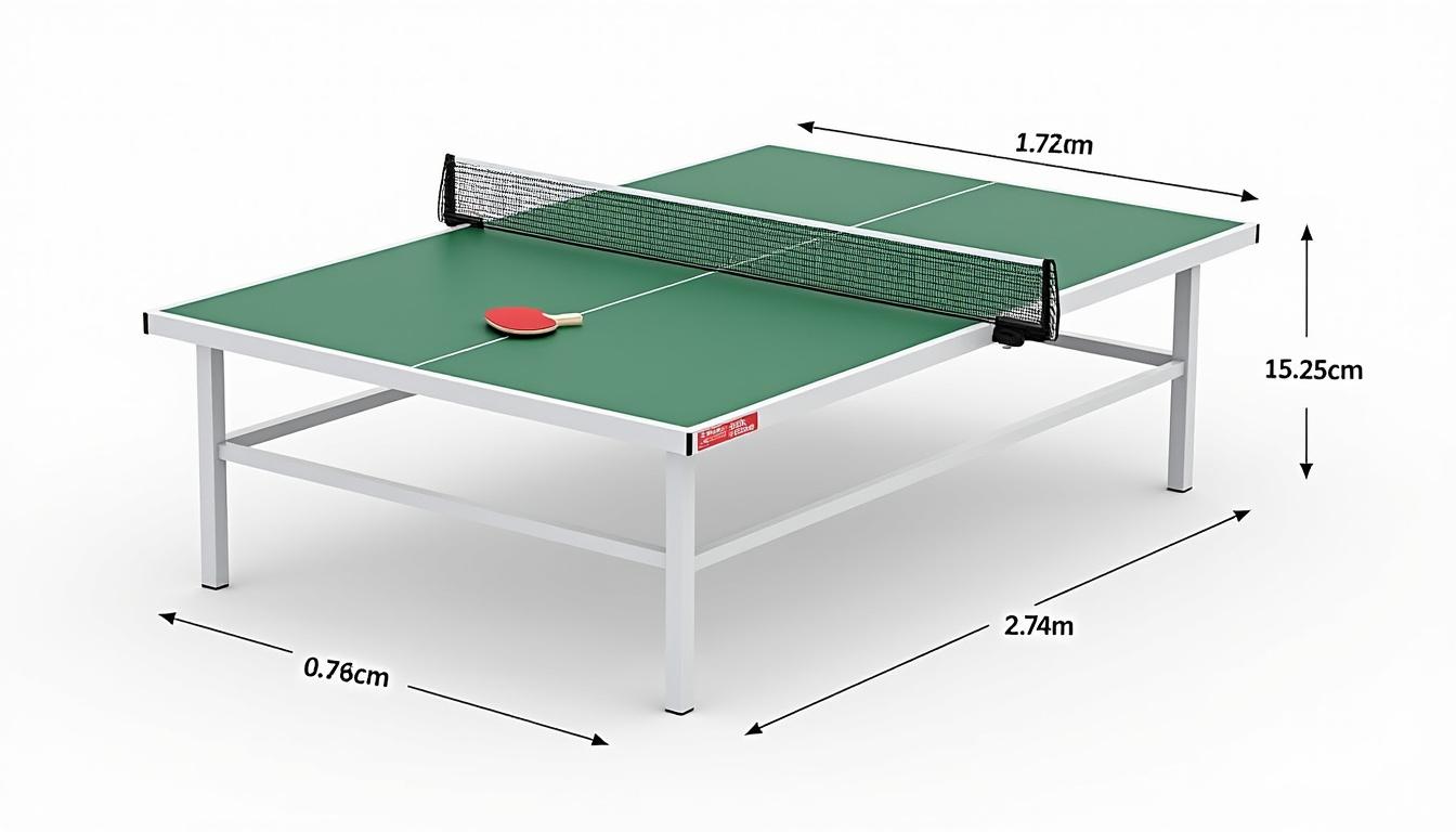 quelle est la longueur dune table de ping pong 1 découvrez la longueur officielle d'une table de ping-pong, les dimensions réglementaires et les caractéristiques essentielles pour jouer selon les normes.